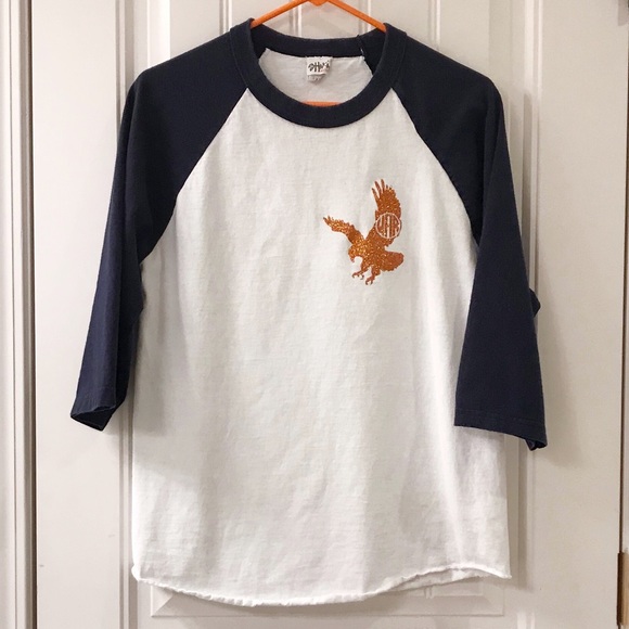 Shaka Active Tops - Vintage-Style Auburn Tigers Baseball Tee